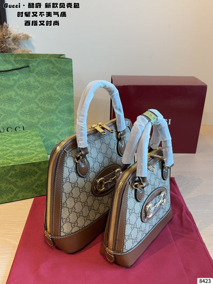 MN72 Women's leather bag handbag 25*9*23/20*9*16cm