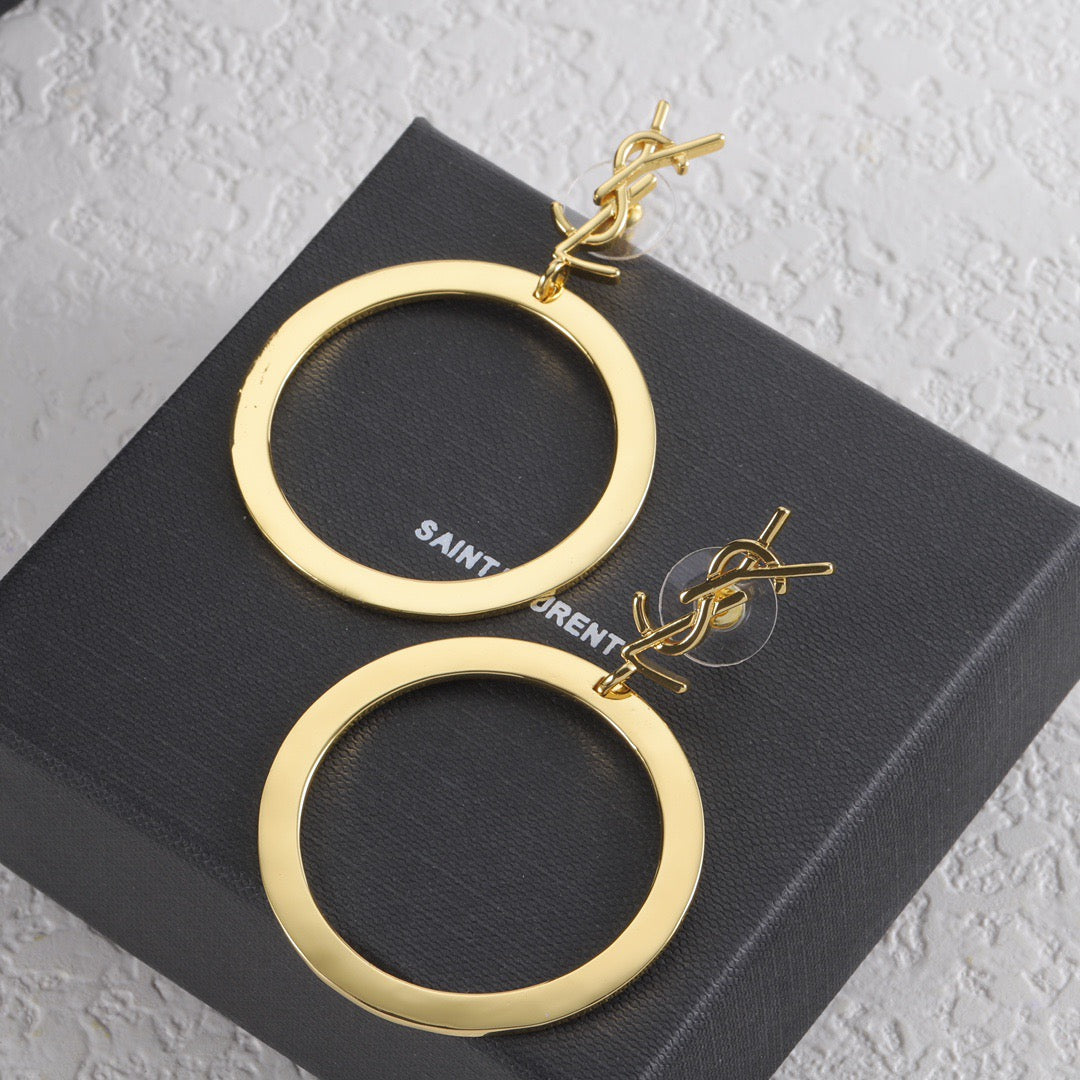 E49 Women gold-plated fashion earrings high-quality jewelry