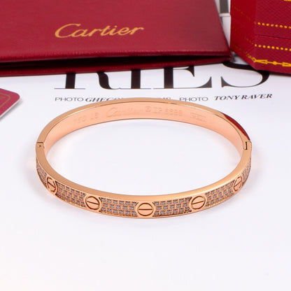 CAB13 Classic Bangle Bracelet 316 Stainless Steel 18K Gold‑Plated Women and Men Jewelry