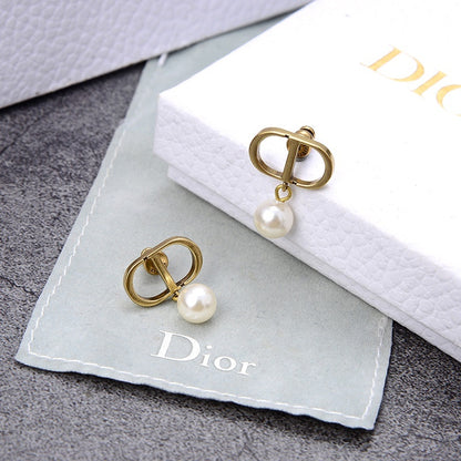 DIE6 Women gold-plated fashion earrings high-quality jewelry