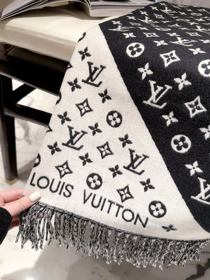 F47 Women Wool Blend Scarf Wrap 60x180cm