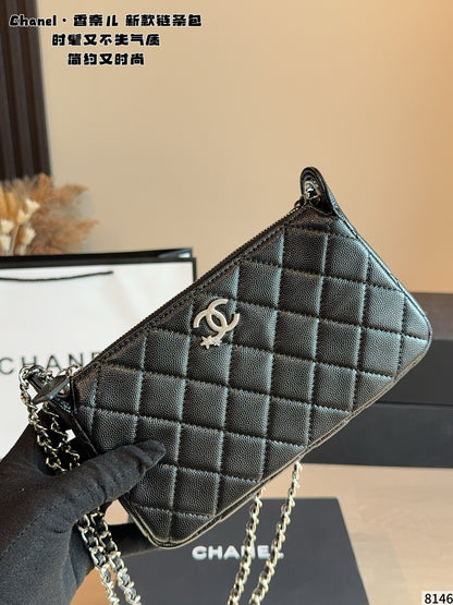 MN60 Women's bag classic leather bag 21*5*12cm