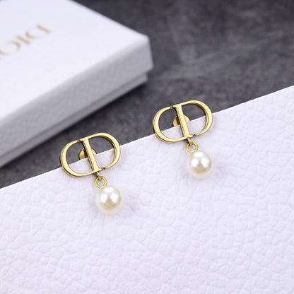 DIE6 Women gold-plated fashion earrings high-quality jewelry