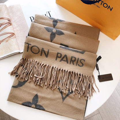 F43 Women Wool Blend Scarf Wrap 180*65CM