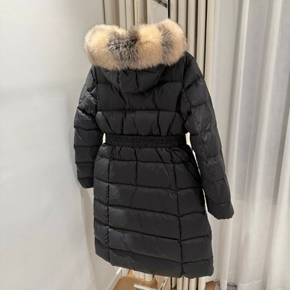 C17 Women's Casual Long Hooded Down Jacket Winter Warm Coat