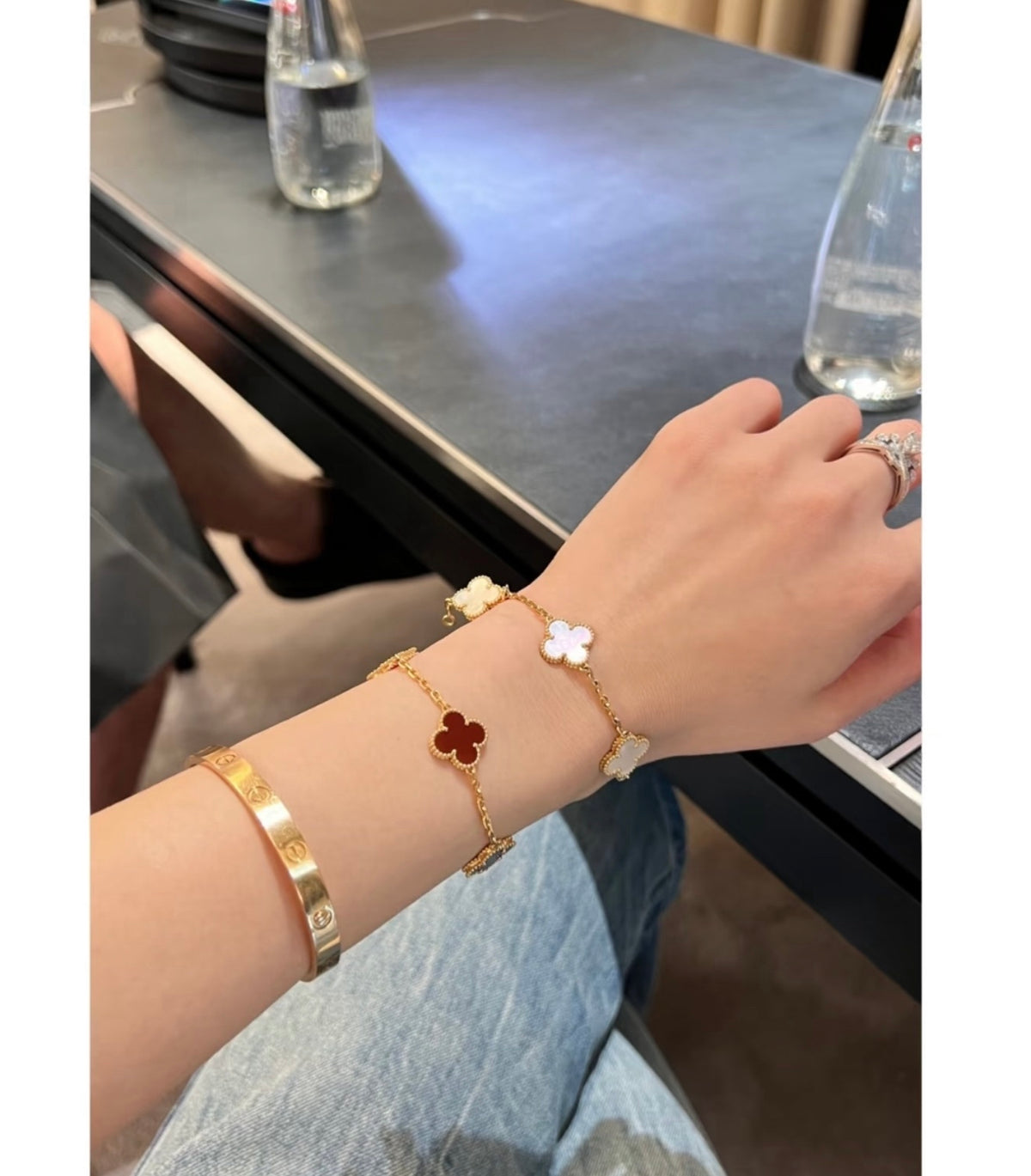 VAB1 Classic Four‑Leaf Clover Unisex Fashion Bracelet for Men and Women