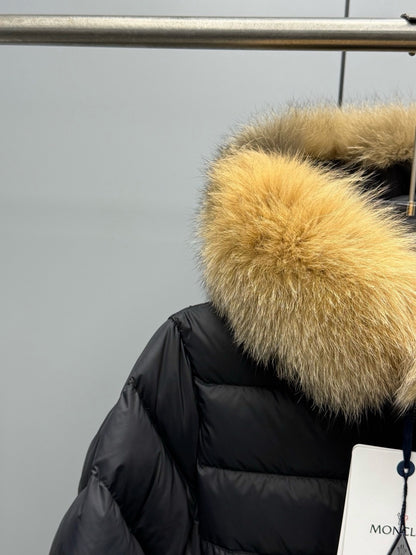 C8 Women's Casual Mid‑Length Hooded Down Jacket Winter Warm Outer Coat