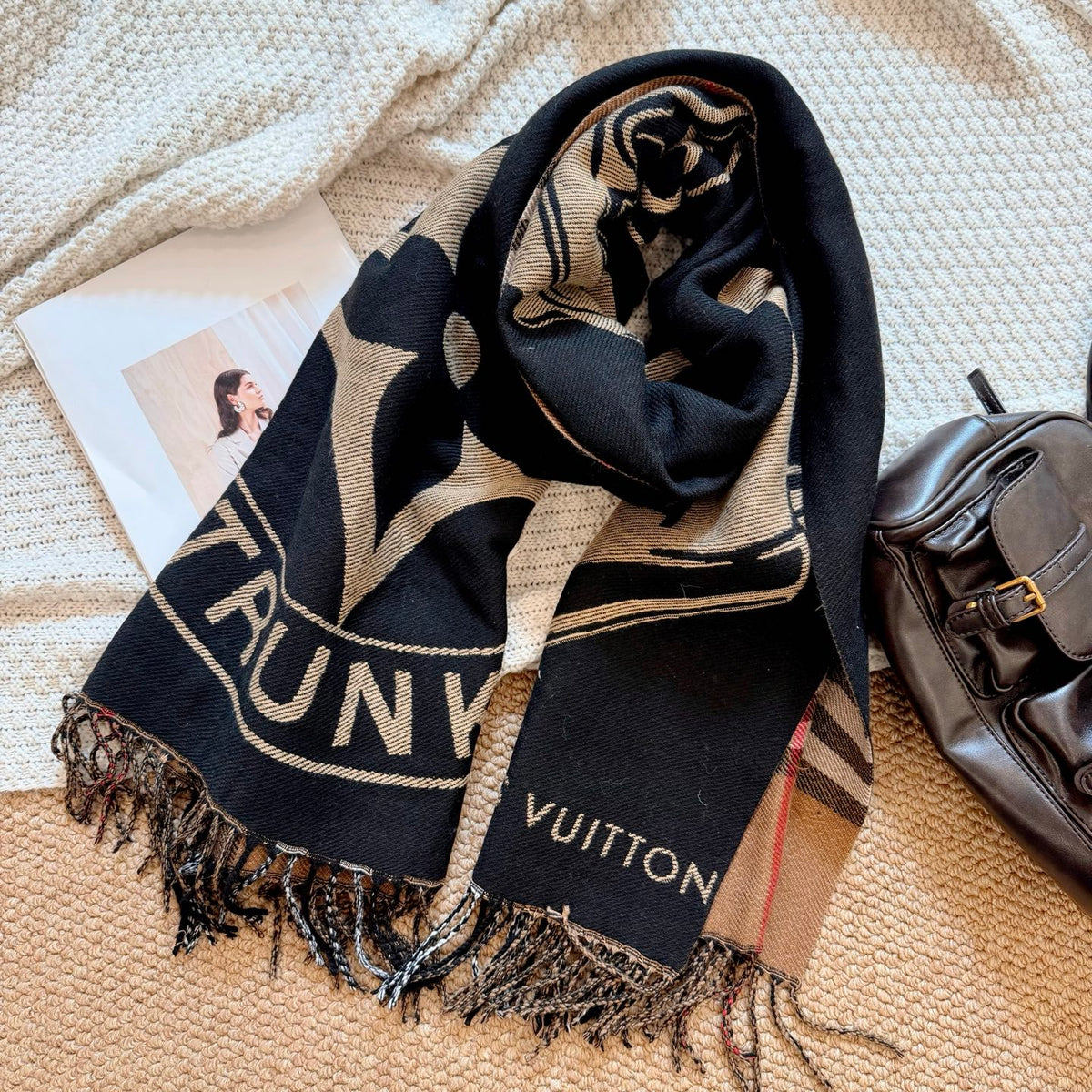 F6 Women's Winter Fashion High Quality Wool Scarf