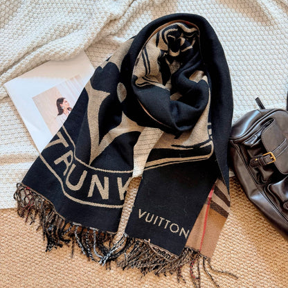 F6 Women's Winter Fashion High Quality Wool Scarf