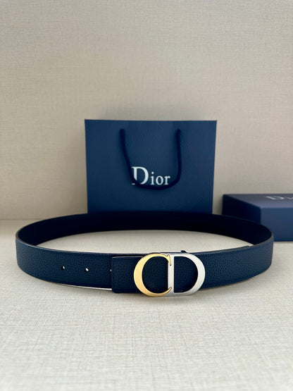 BE3 Men Real Leather Belt 3.5CM with packing