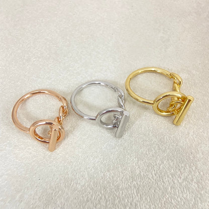 R10 Women's rings with gold-plated jewelry