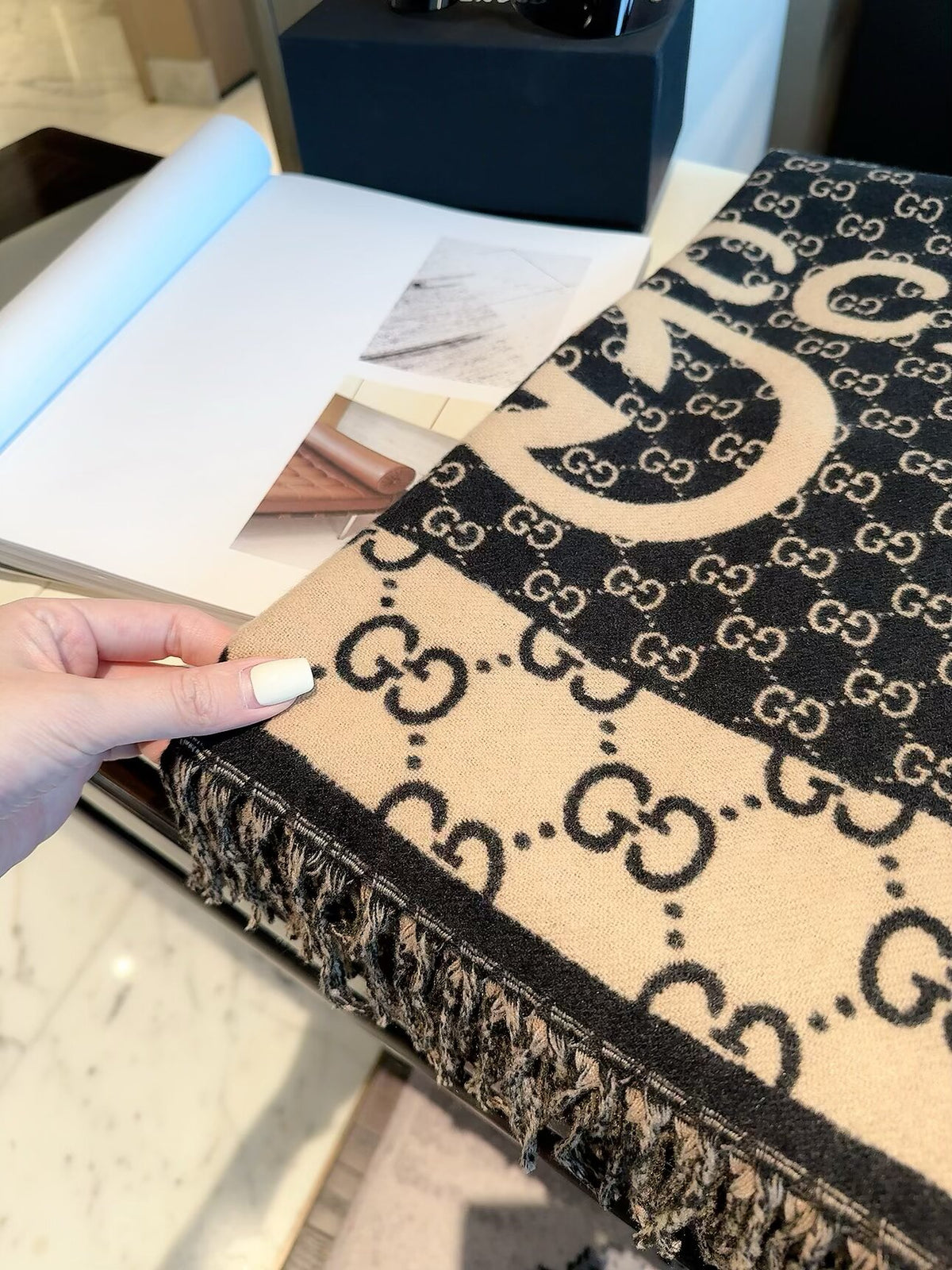 F49 Women Wool Blend Scarf Wrap