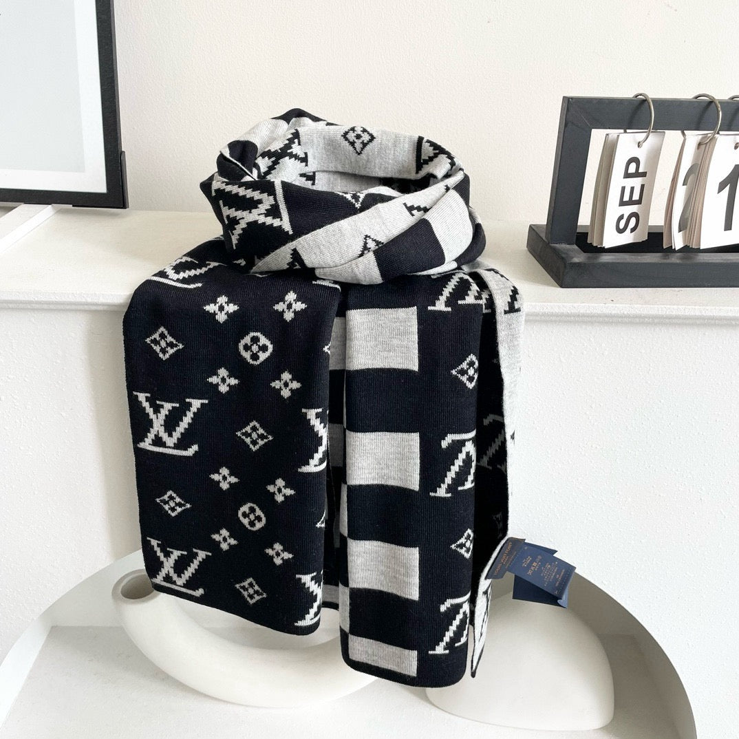 F33 Women's Winter Fashion Wool Scarf 180*32CM
