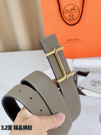 BE6 Real Leather Belt 3.2CM with packing