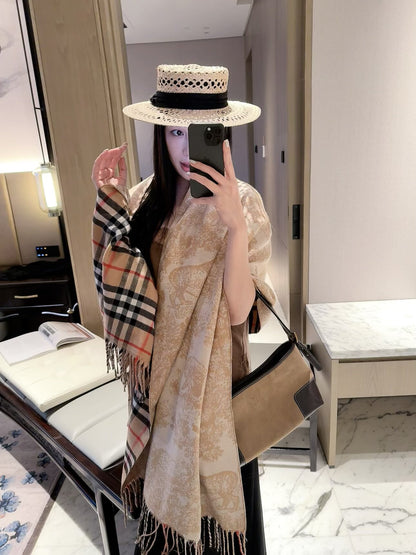 F3 Women's Winter Fashion High Quality Wool Scarf 180X60cm