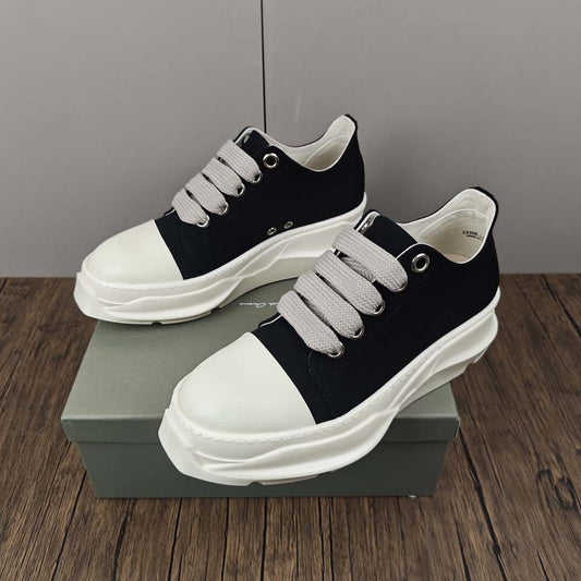 S26 Platform Canvas Shoes for Men Women Height Increasing Chunky Sole Casual Trendy Sneakers
