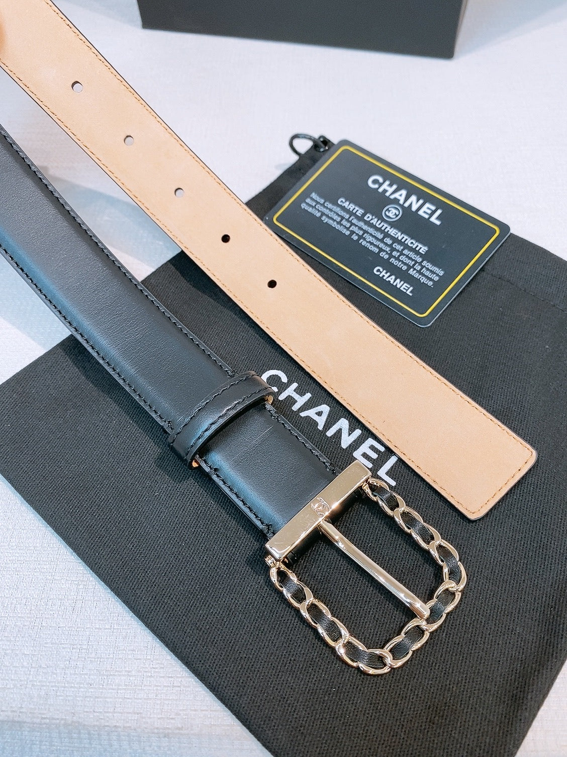 BE1 Real leather 3CM Belt with packing