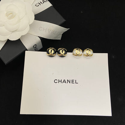 E1 Women gold-plated fashion round earrings high-quality jewelry