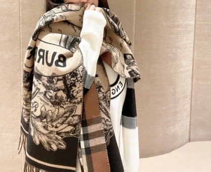 F26 Women's Winter Fashion Wool Scarf 65*180cm