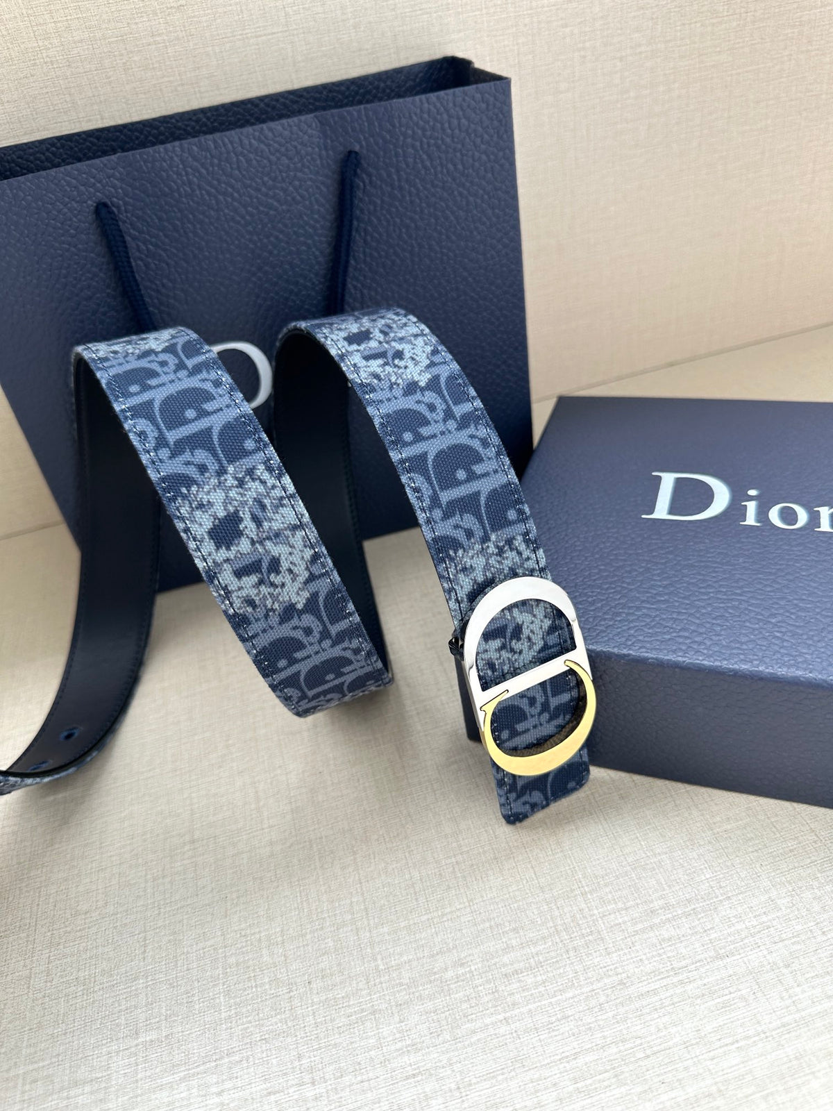 BE9 Real Leather Belt 3.2CM with packing