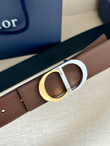 BE3 Men Real Leather Belt 3.5CM with packing
