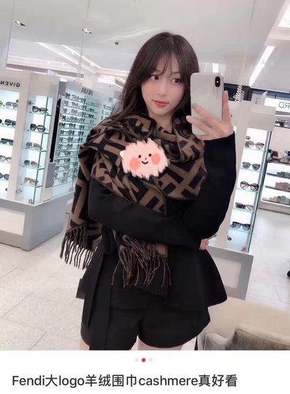 F25 Women's Winter Fashion Wool Scarf