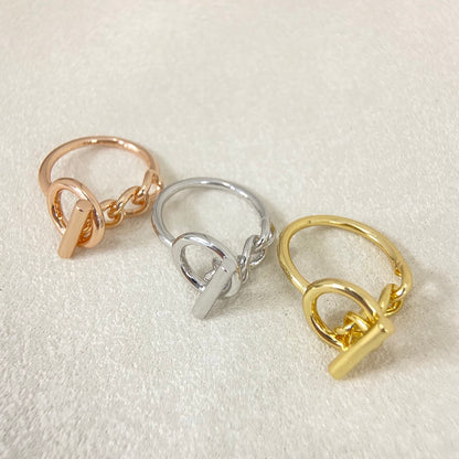 R10 Women's rings with gold-plated jewelry