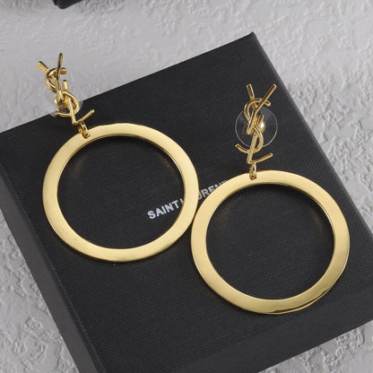 E49 Women gold-plated fashion earrings high-quality jewelry
