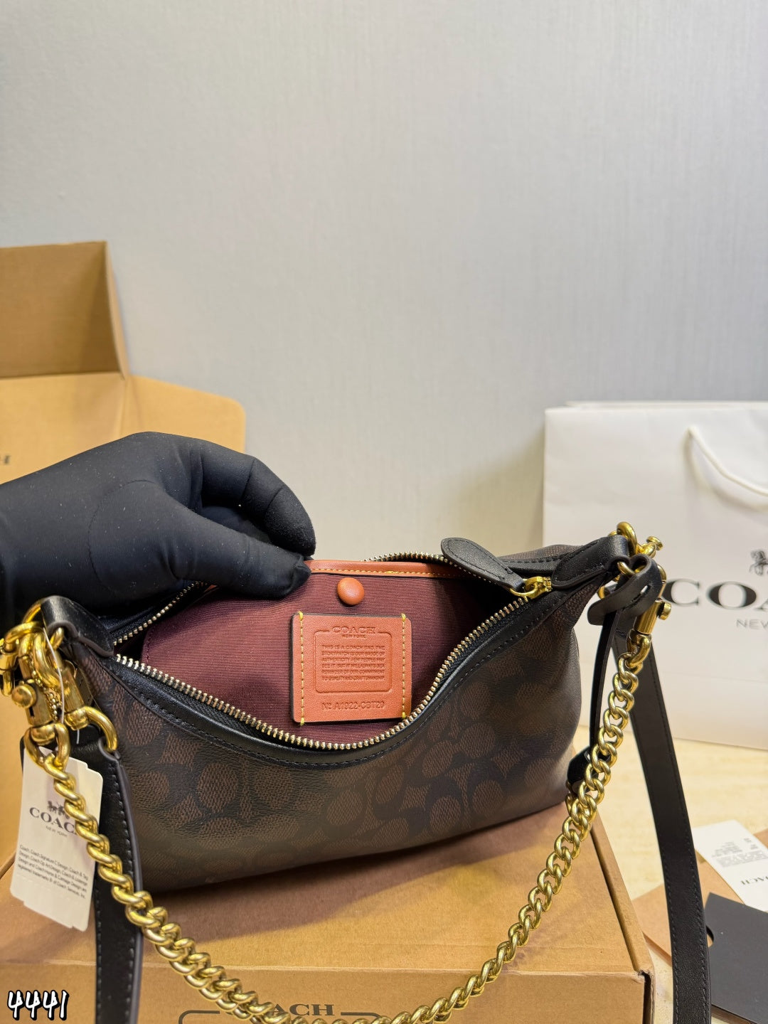 MS49 Women's handbag leather bag  25X15cm