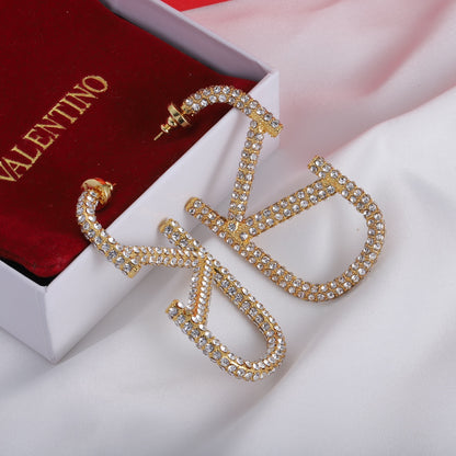 E65 Women gold-plated earrings high-quality jewelry
