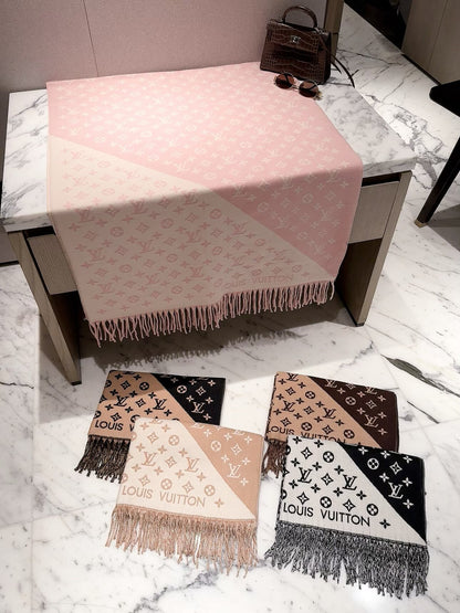 F47 Women Wool Blend Scarf Wrap 60x180cm