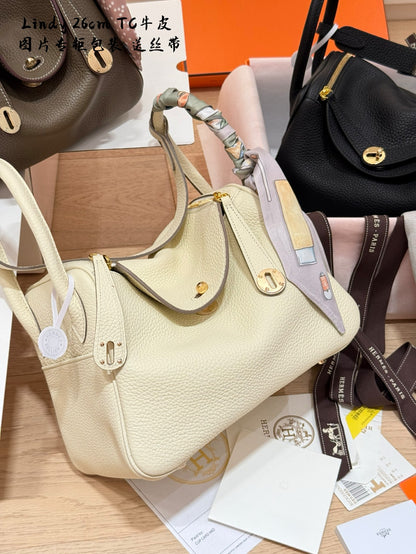 MS86  Genuine leather women's handbag 26cm bags