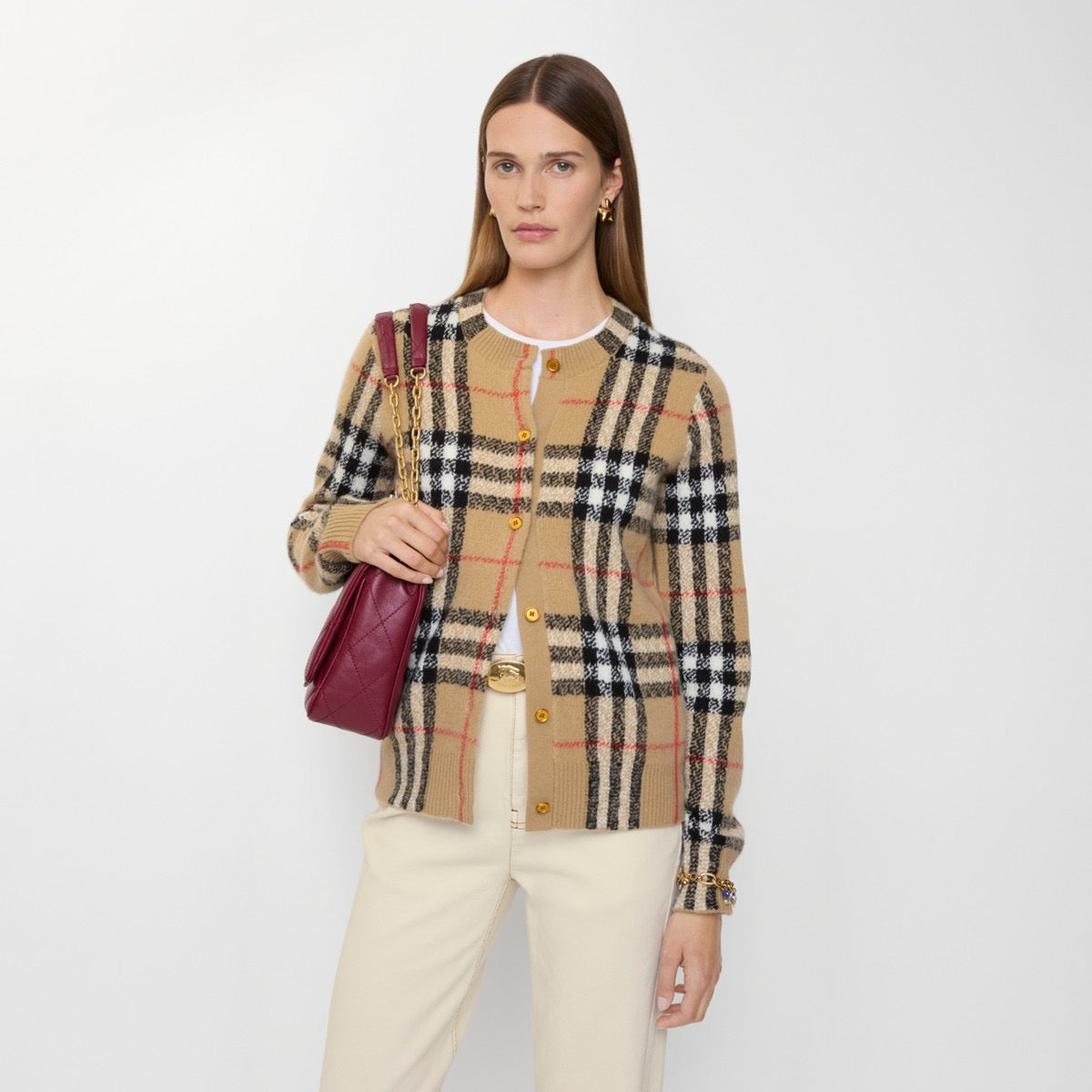 C63 Women's Wool Blend Knit Cardigan ,Sweater