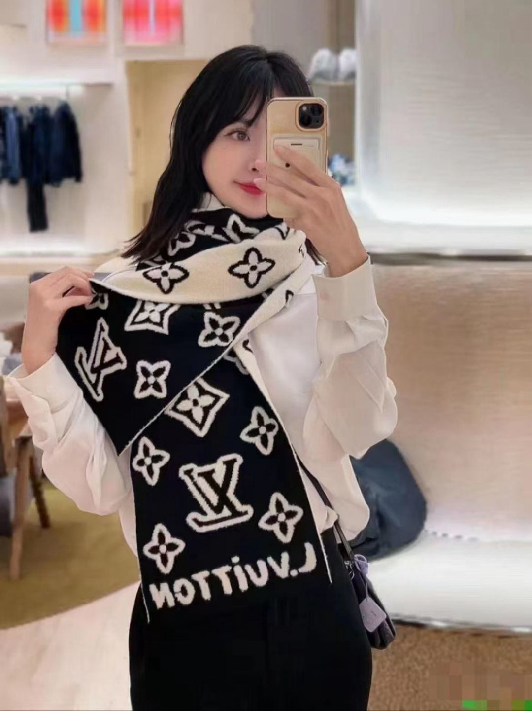 F14 Women's Winter Fashion High Quality Wool Scarf 30*180cm