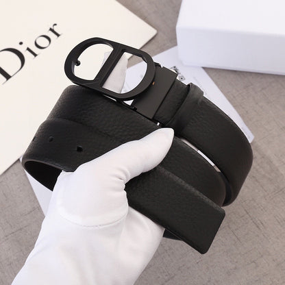 BE4 Men Real Leather Belt 3.5CM with packing