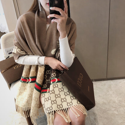 F61 Women's wool blend scarf shawl 180*65CM