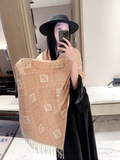 F50 Women Wool Blend Scarf Wrap