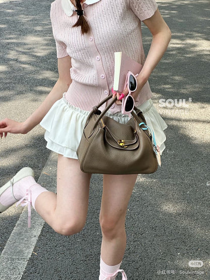 HEMB1   Stylish New Premium Genuine Leather Bag  25X13X17cm