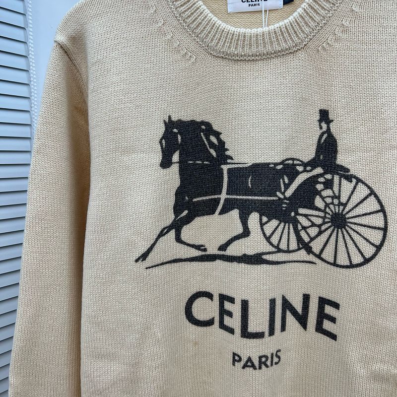 EC02   Men's and women's carriage driver pattern jacquard round neck sweater clothes