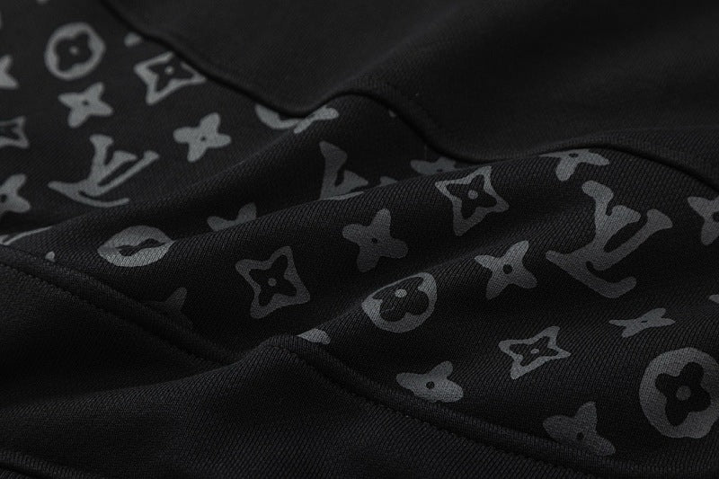 LC05  Men's and women's all cotton David hoodie with hooded and floral patchwork hoodie clothes