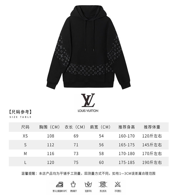 LC05  Men's and women's all cotton David hoodie with hooded and floral patchwork hoodie clothes
