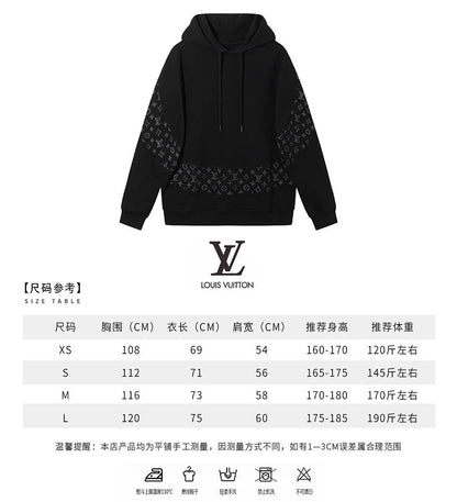 LC05  Men's and women's all cotton David hoodie with hooded and floral patchwork hoodie clothes