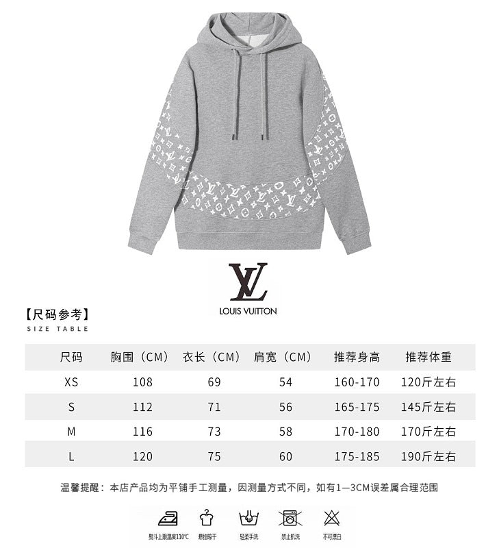 LC05  Men's and women's all cotton David hoodie with hooded and floral patchwork hoodie clothes
