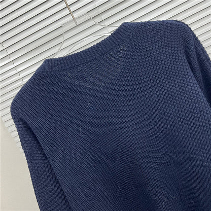 EC01   Men's and women's embroidered round neck sweater clothes