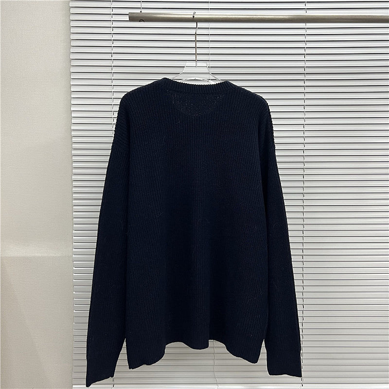 EC01   Men's and women's embroidered round neck sweater clothes