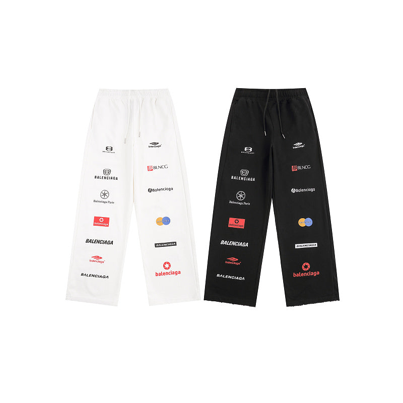 AP1  Women's multi-element design printed pants
