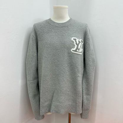 LC03   Men's and women's classic letter jacquard round neck sweater in front and back clothes