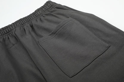 SC02  Men's and women's simple and fashionable looped black carbon gray set  clothes