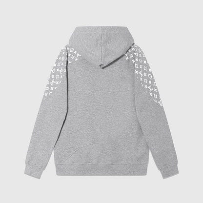 LC05  Men's and women's all cotton David hoodie with hooded and floral patchwork hoodie clothes