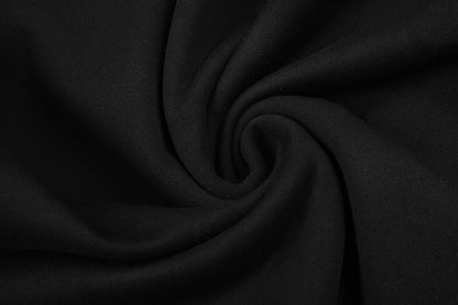 SC04  Men's and women's black hoodie with rhinestone wool loop Clothes